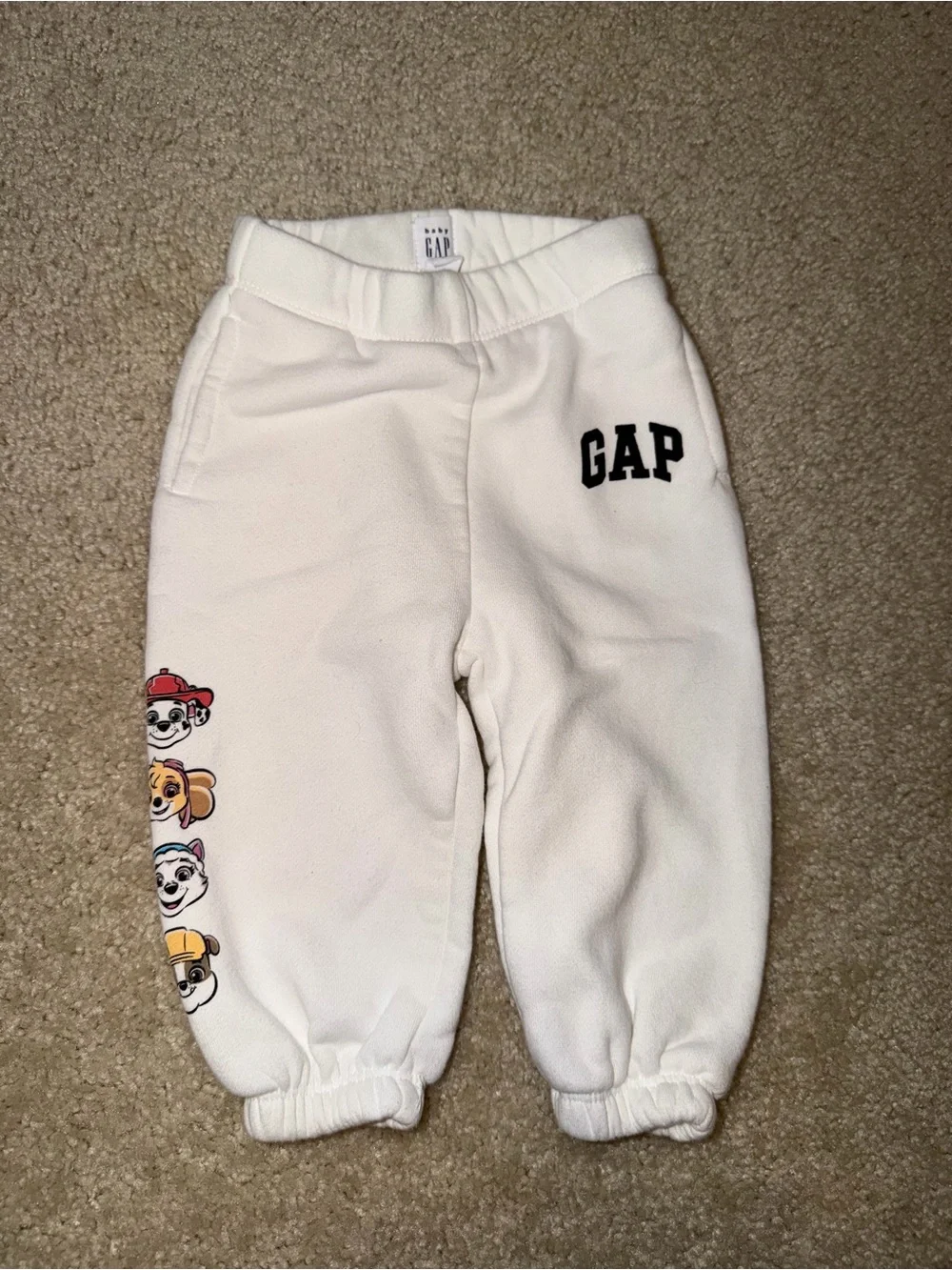GAP Cream Kids Sweatshirt & Joggers Set with Paw Patrol Faces